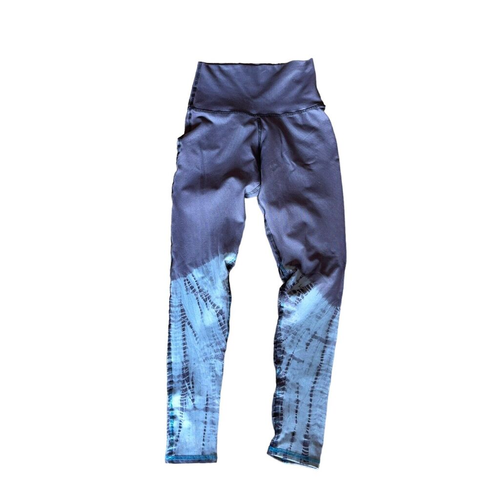 Electric & Rose Leggings Tie Dye Mesh Panel - Picture 7 of 7
